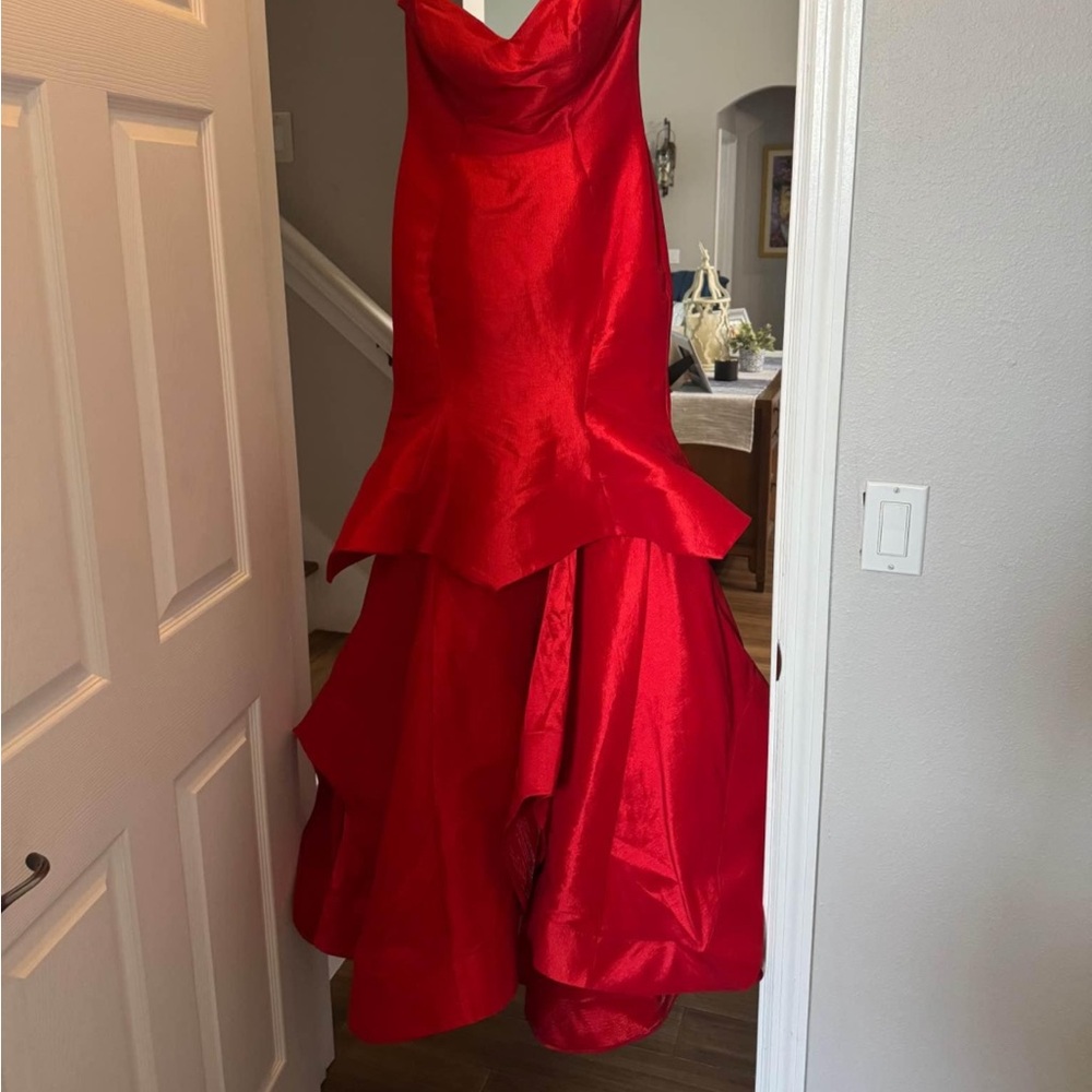 Elegant Red Evening Gown